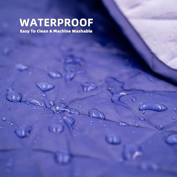 Outdoor Waterproof Blanket, Foldable Fleece Stadium Blanket for Outdoor Sports Event,Camping,Concerts, Car,Pet,Picnics -Windproof, Wearable,Machine Washable 80"x58"