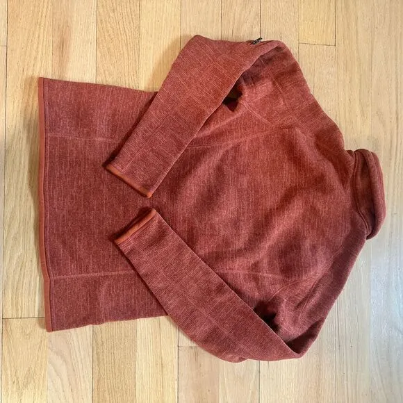 Patagonia Better Sweater Quarter-Zip Fleece Pullover Rust Orange Medium