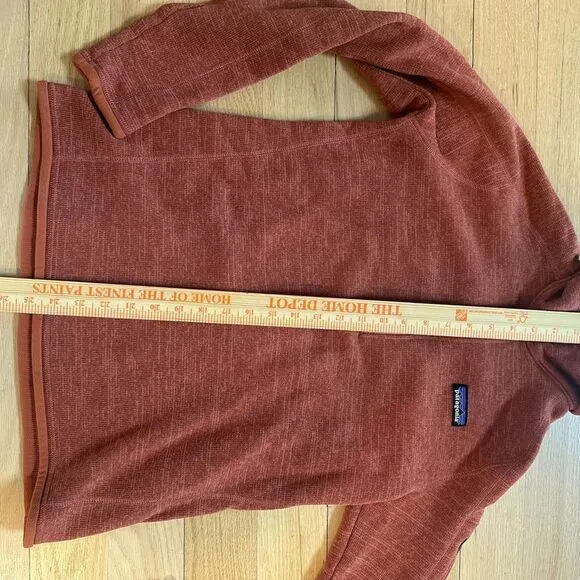 Patagonia Better Sweater Quarter-Zip Fleece Pullover Rust Orange Medium