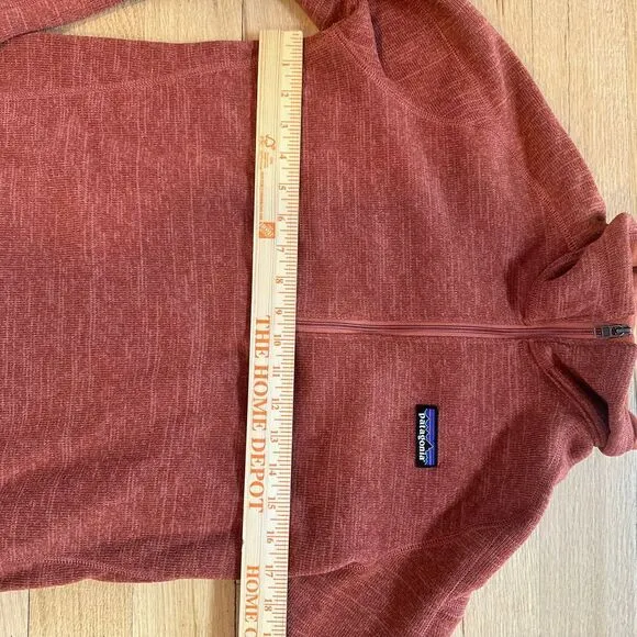 Patagonia Better Sweater Quarter-Zip Fleece Pullover Rust Orange Medium