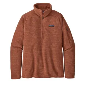 Patagonia Better Sweater Quarter-Zip Fleece Pullover Rust Orange Medium