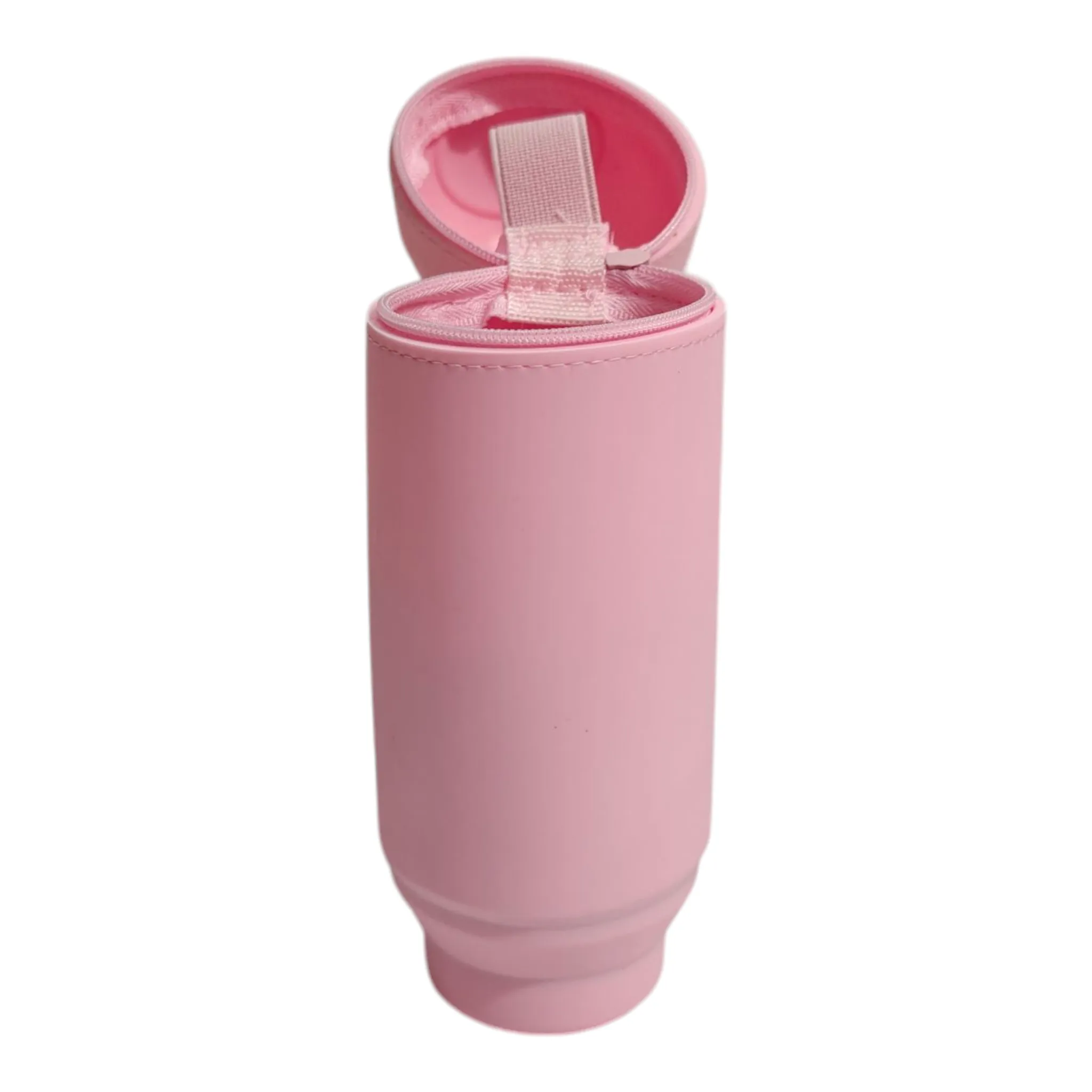 PIG FACE SILICONE PENCIL POUCH - LIGHT PINK