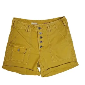 Pilcro Mustard yellow Sz31 Shorts. Buttondown. Stylish. Instyle. High Waist. Fun
