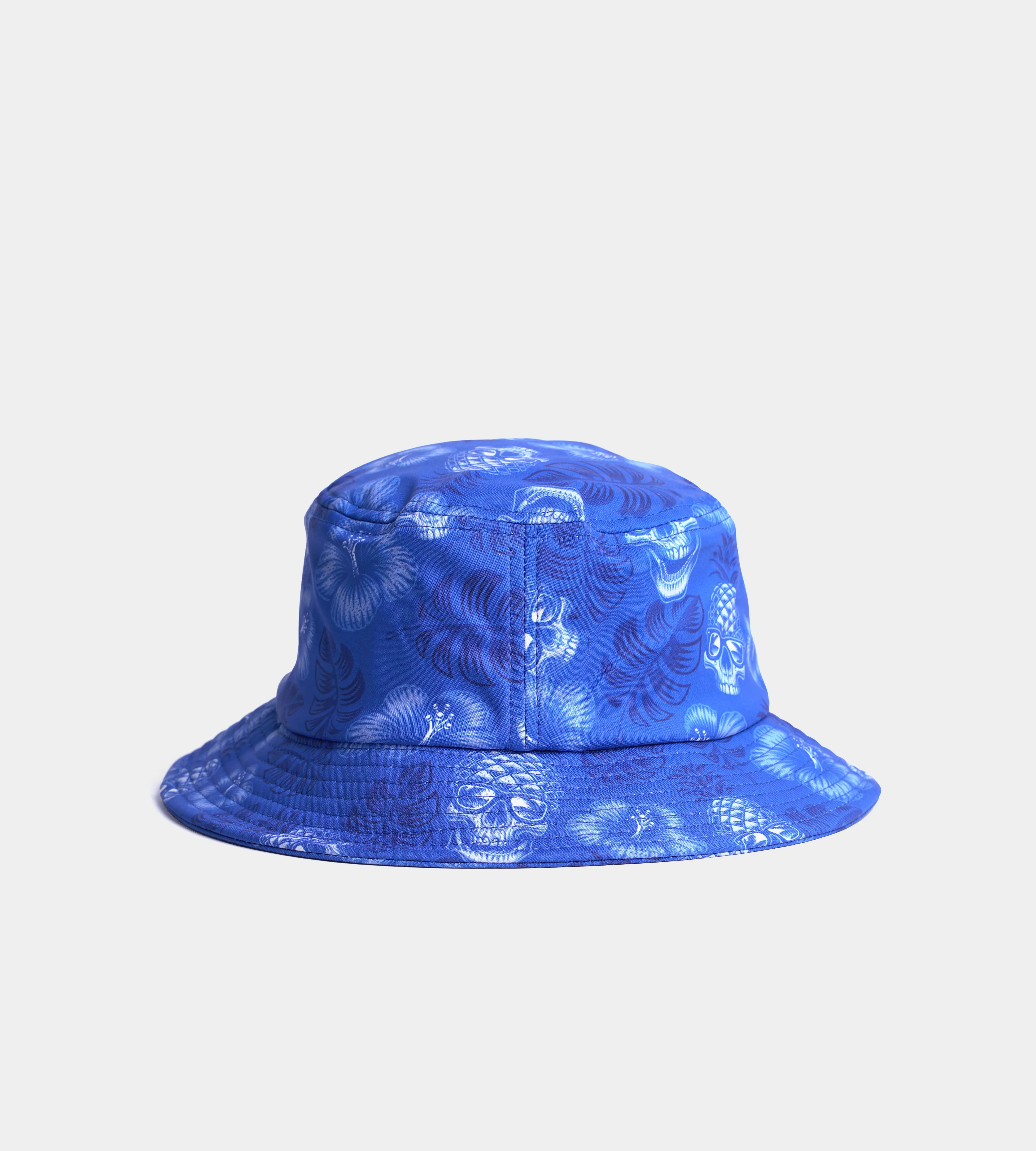 PINEAPPLE SKULLZ BUCKET HAT - BLUE / LIME
