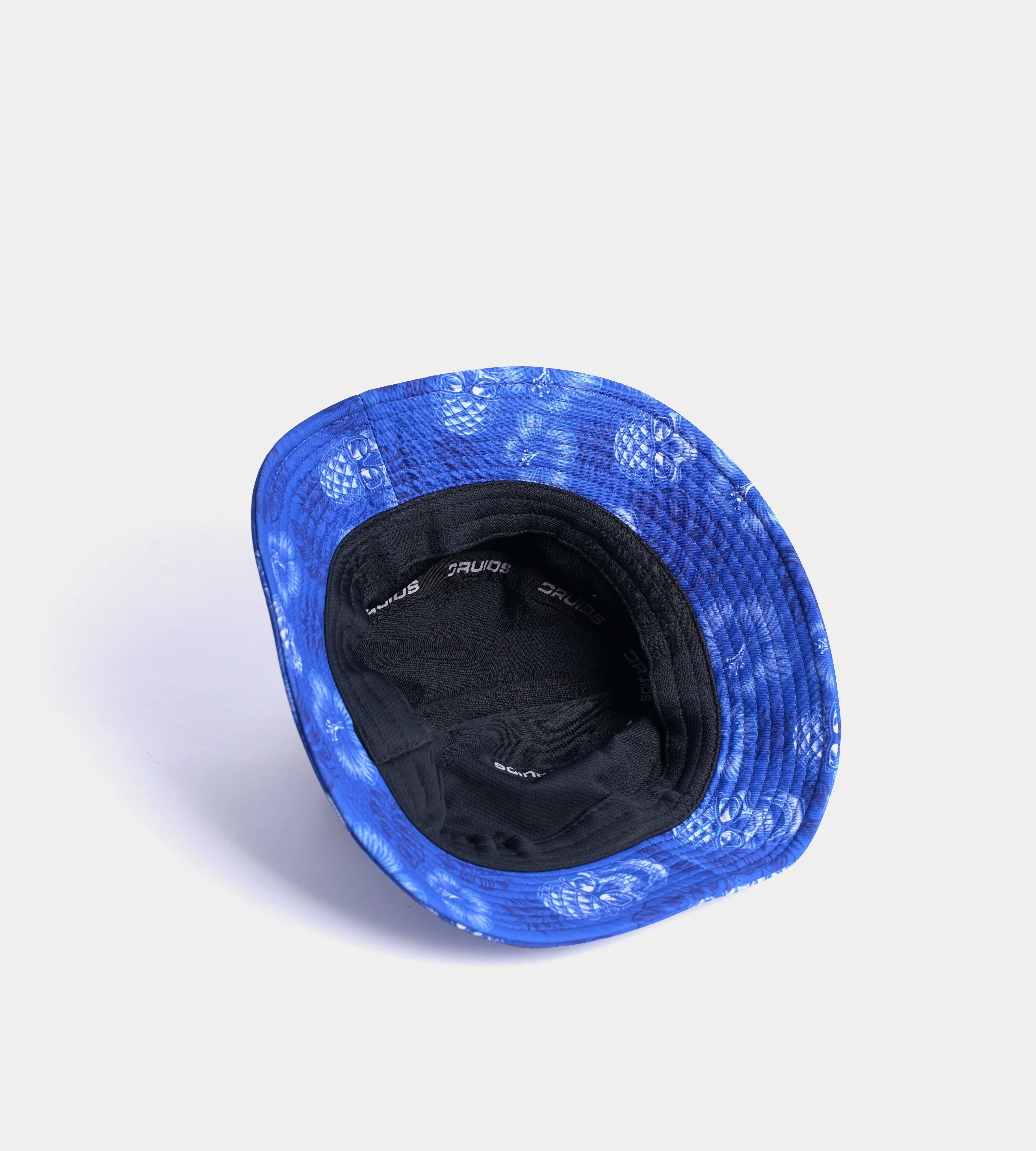 PINEAPPLE SKULLZ BUCKET HAT - BLUE / LIME