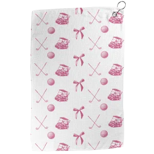 Pink Coquette Golf Towel