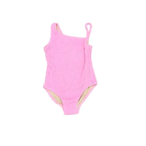 Pink One Shoulder Swimsuit