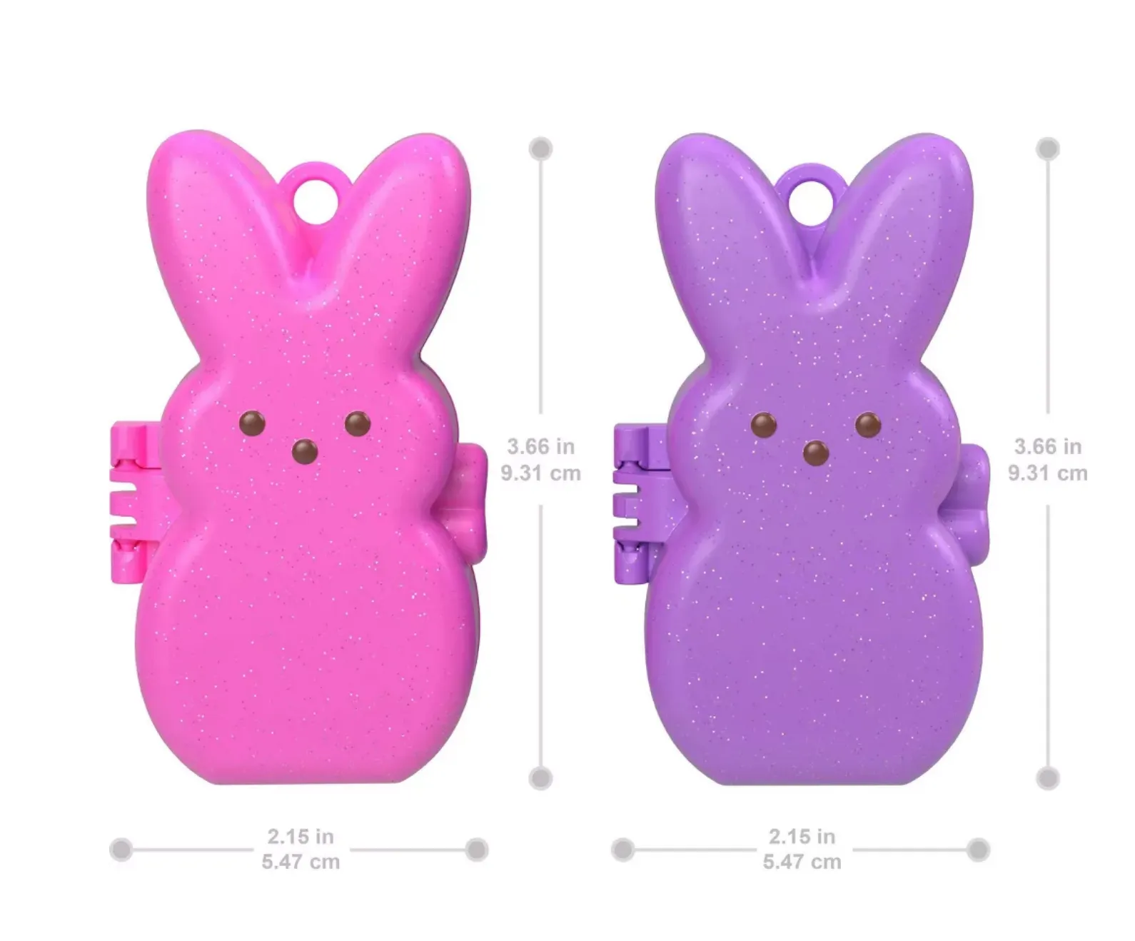 Polly Pocket Peeps, Dolls and 2 Playsets with 6 Themed Accessories Compact Travel Toy
