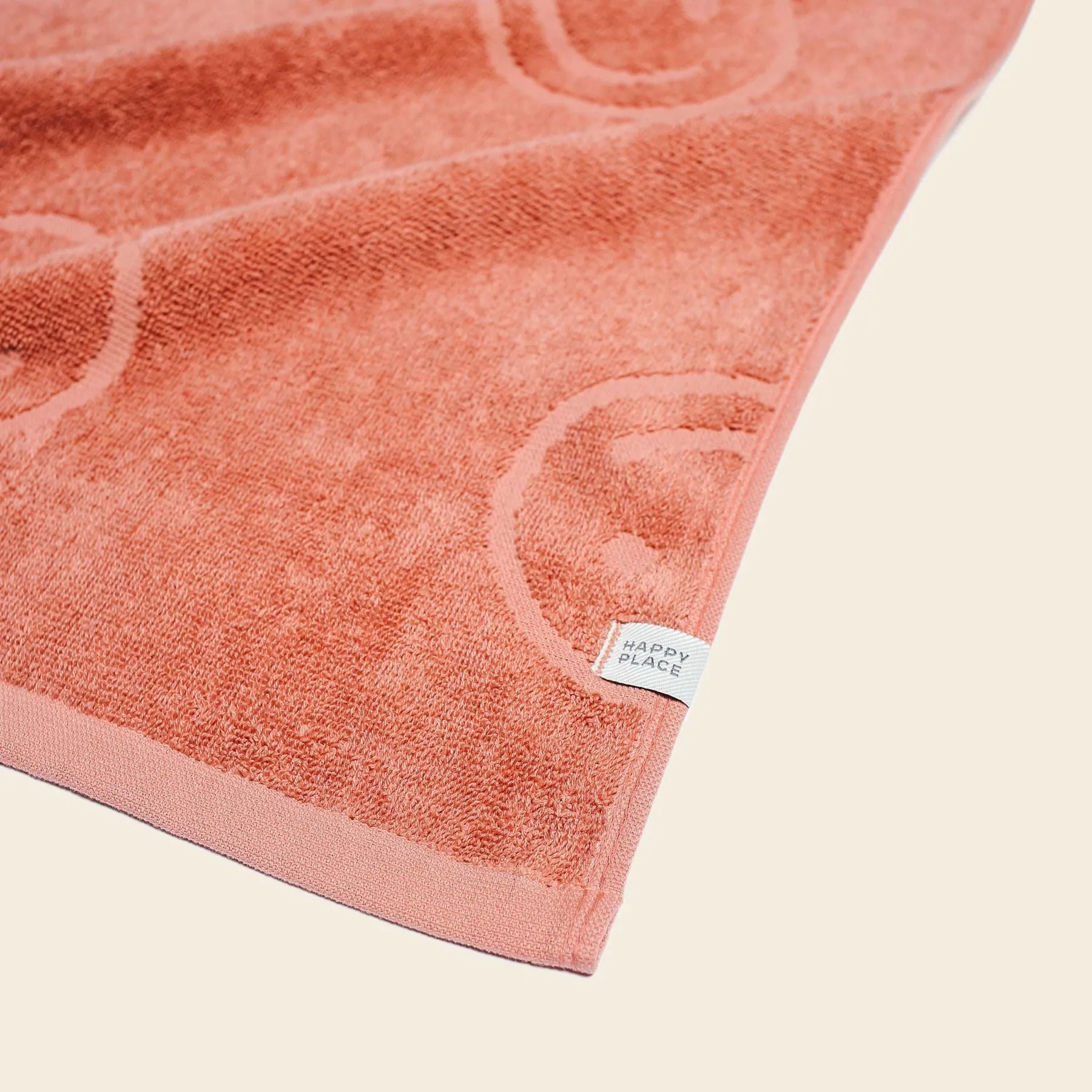 Poolside Smiley Terry Beach Towel