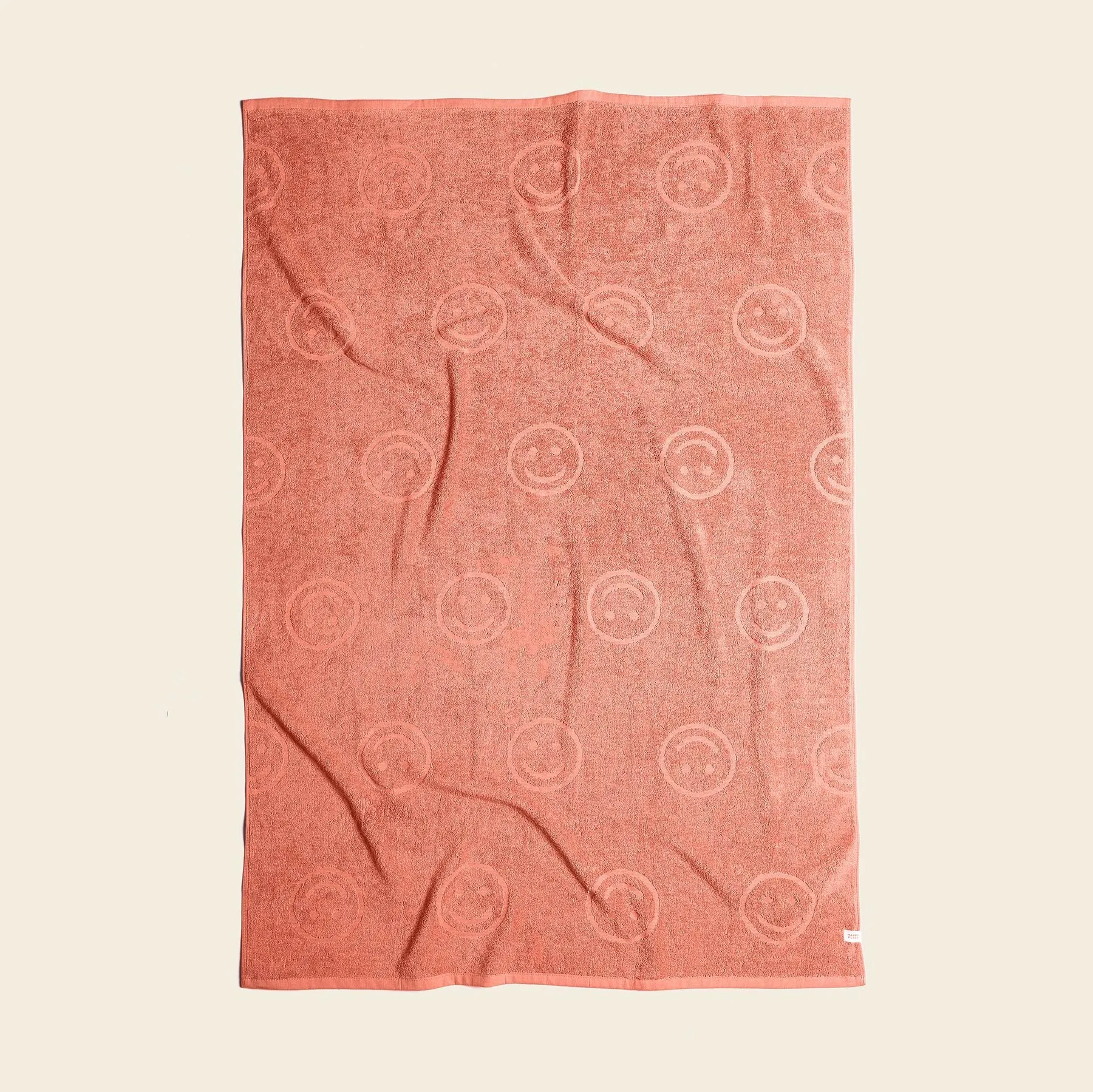 Poolside Smiley Terry Beach Towel