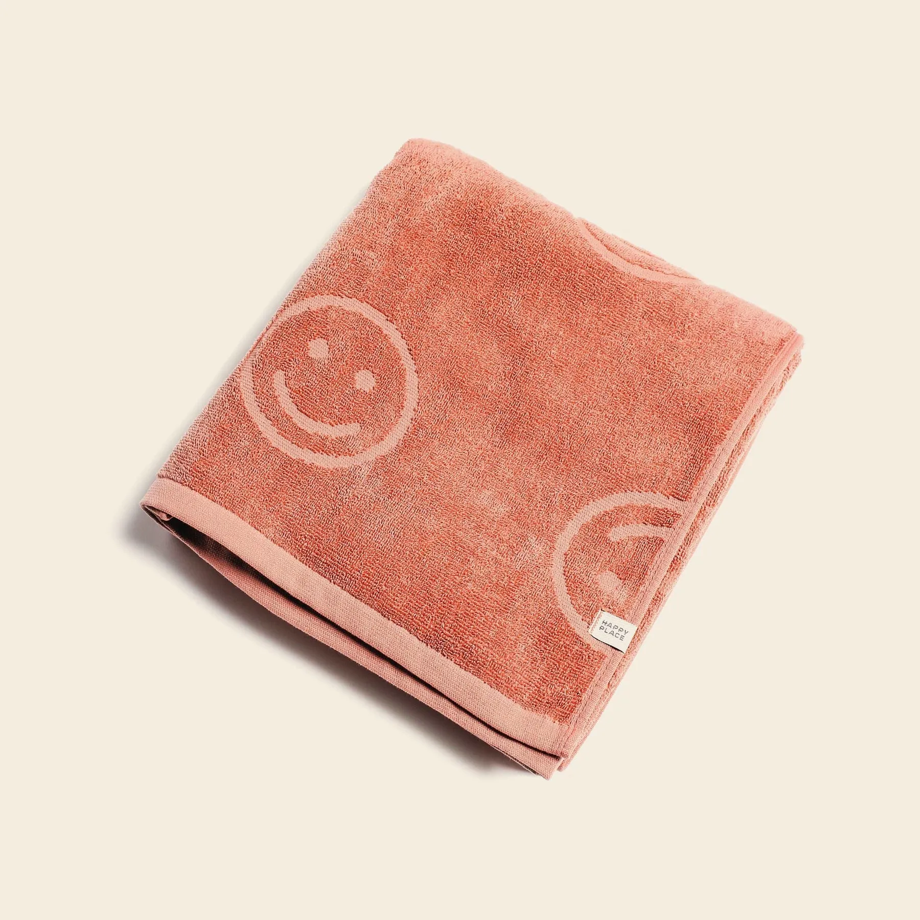 Poolside Smiley Terry Beach Towel