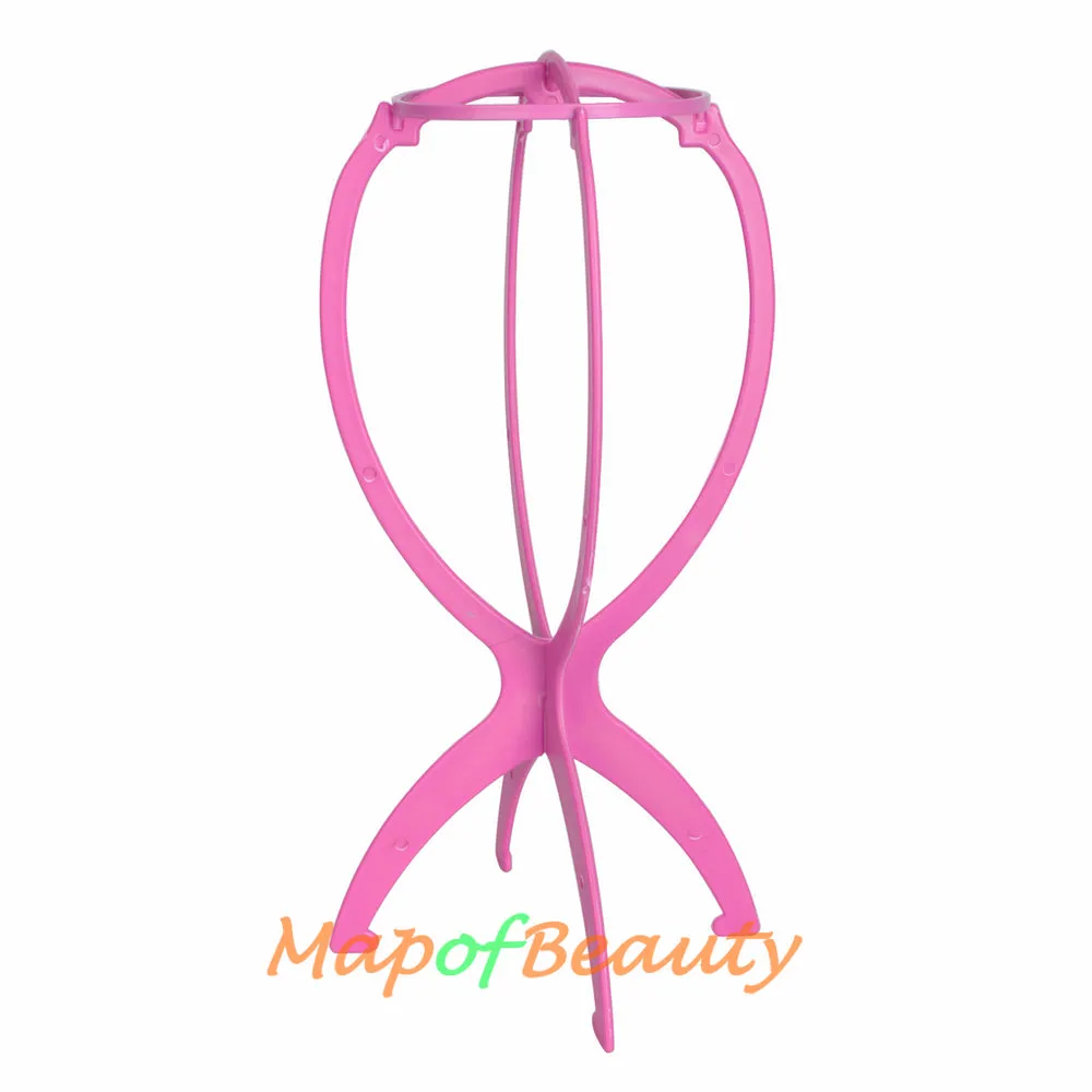 Portable Removable Collapsible Plastic Wig Stand,Wig Display Tool,Wig Rack
