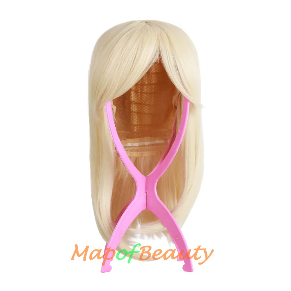 Portable Removable Collapsible Plastic Wig Stand,Wig Display Tool,Wig Rack