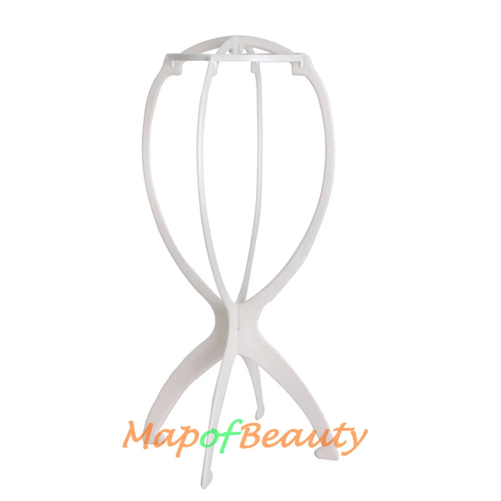 Portable Removable Collapsible Plastic Wig Stand,Wig Display Tool,Wig Rack