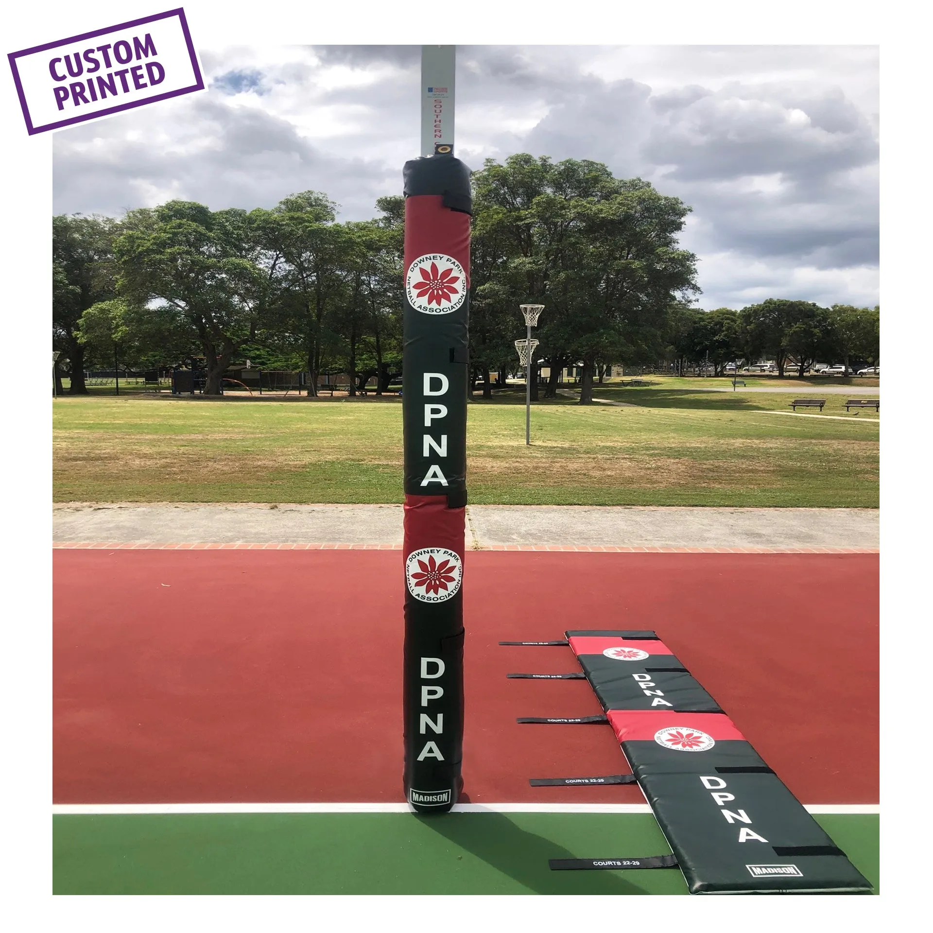 PP334-PR – Flat Netball Pads – Set of 2