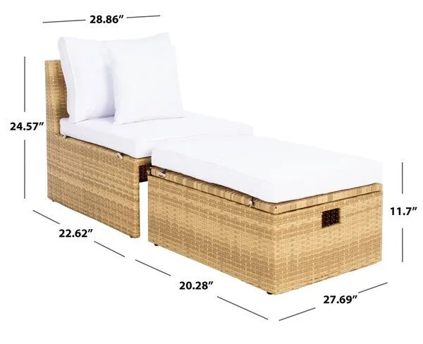 Pramla Outdoor Sette With Ottoman Design: PAT7515D