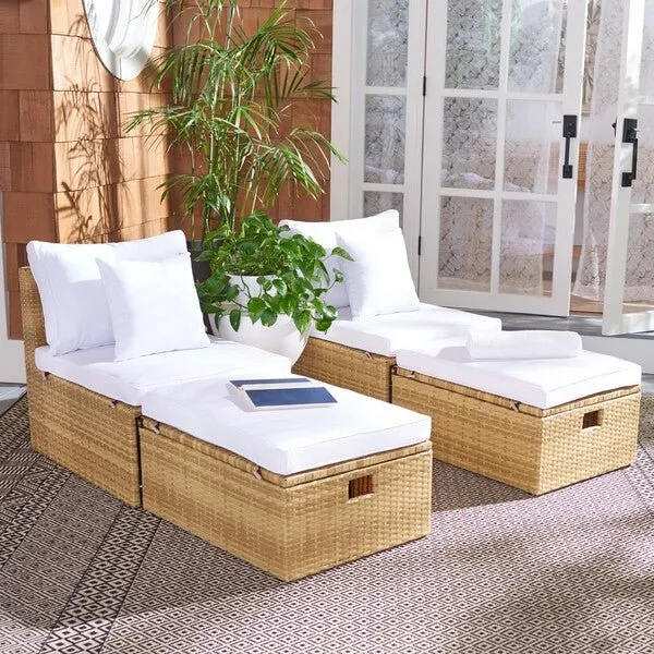 Pramla Outdoor Sette With Ottoman Design: PAT7515D