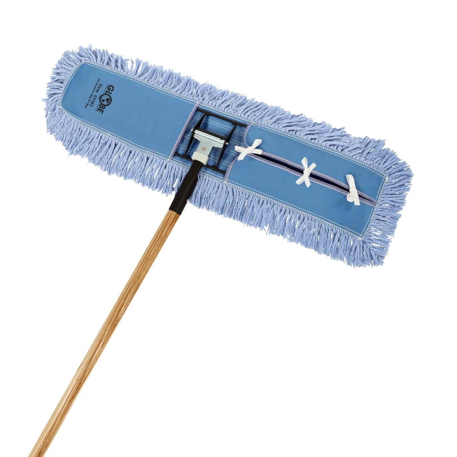 Pro-Stat® Completed Dust Mop with Snap-On Frame and 60" Metal Handle - Sold By The Case