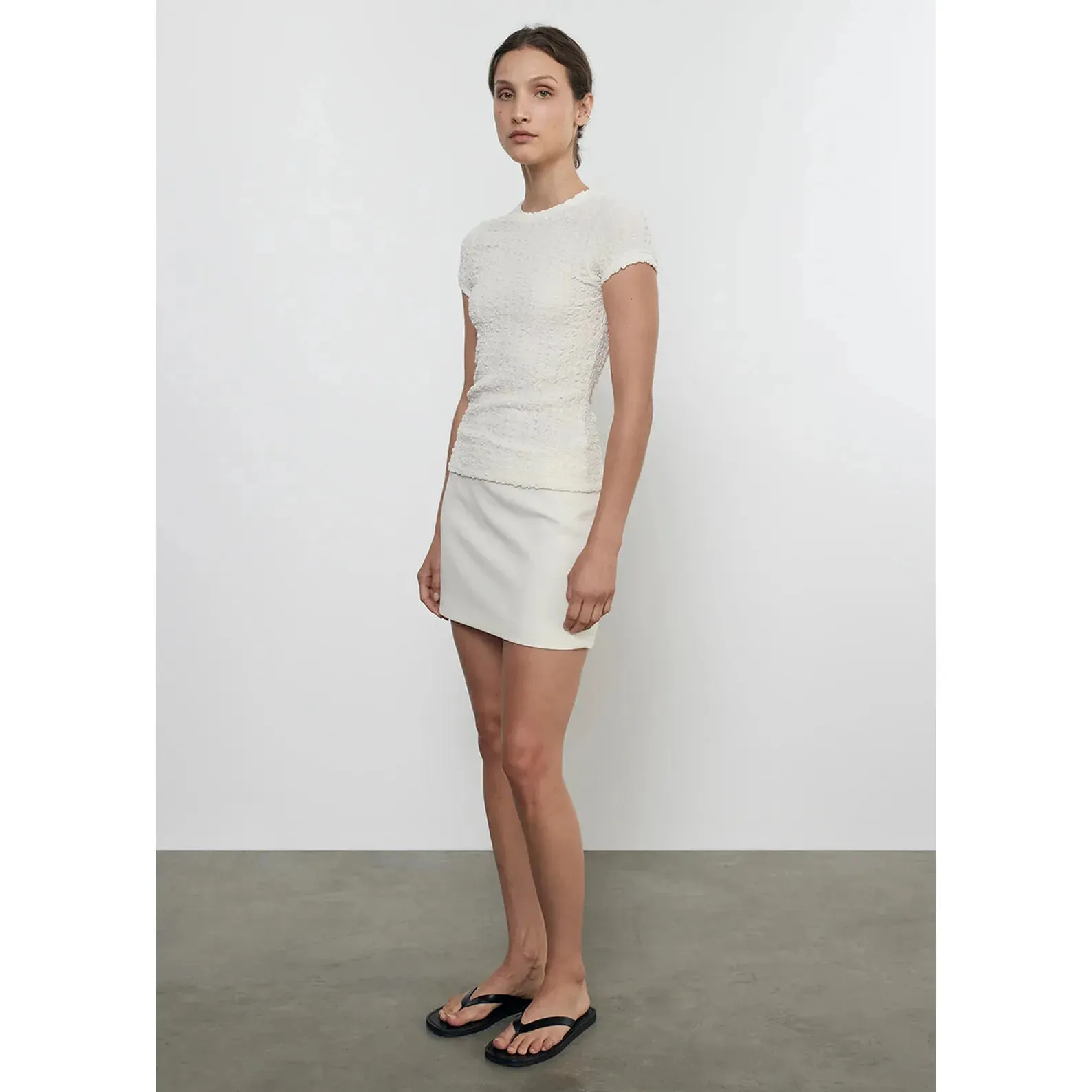 PUCKERED CAP SLEEVE