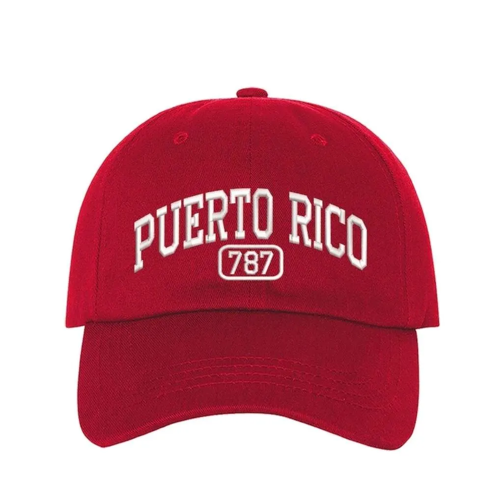 Puerto Rico 787 Embroidered Baseball Cap