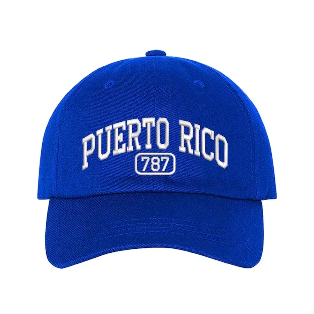 Puerto Rico 787 Embroidered Baseball Cap