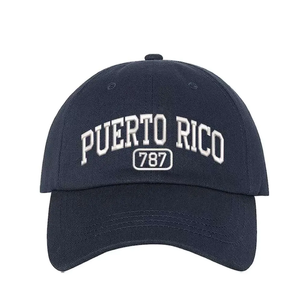 Puerto Rico 787 Embroidered Baseball Cap