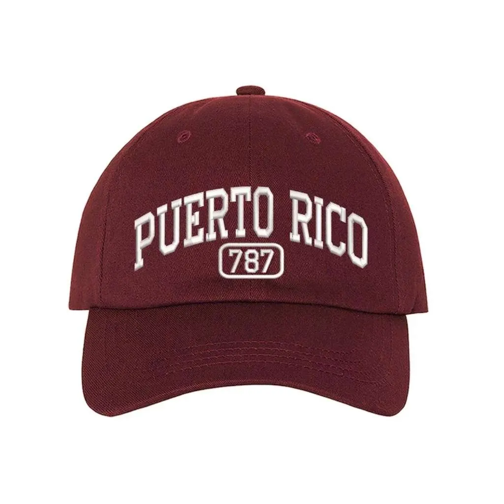 Puerto Rico 787 Embroidered Baseball Cap