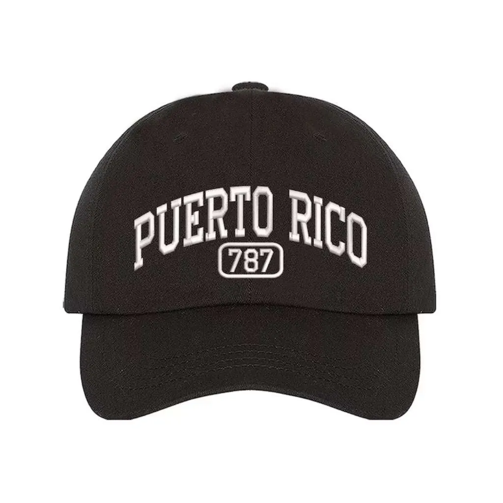 Puerto Rico 787 Embroidered Baseball Cap