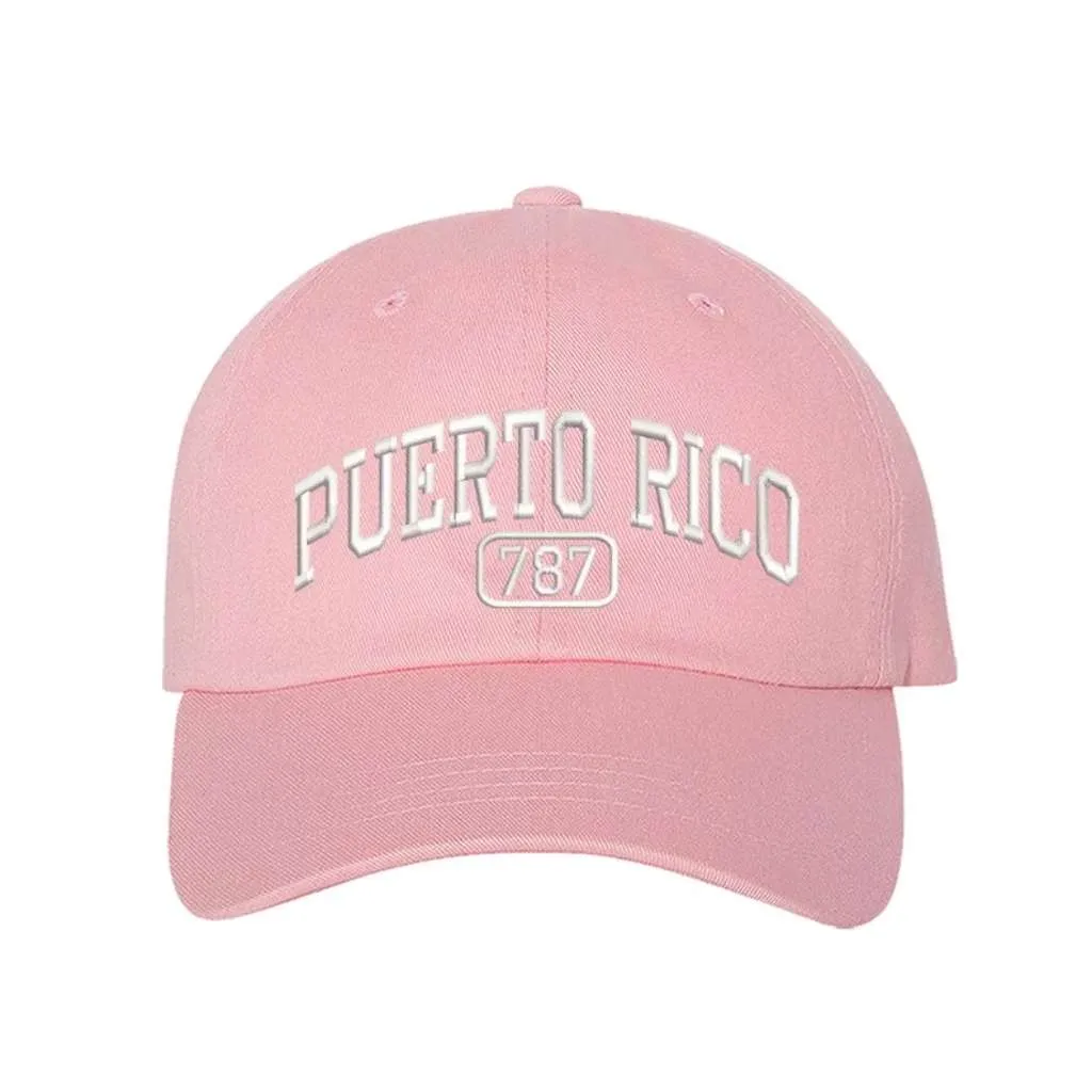 Puerto Rico 787 Embroidered Baseball Cap