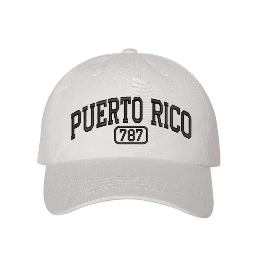 Puerto Rico 787 Embroidered Baseball Cap