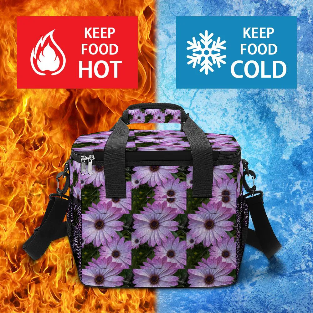 Purple Daisies Multi Function Large Waterproof Bag