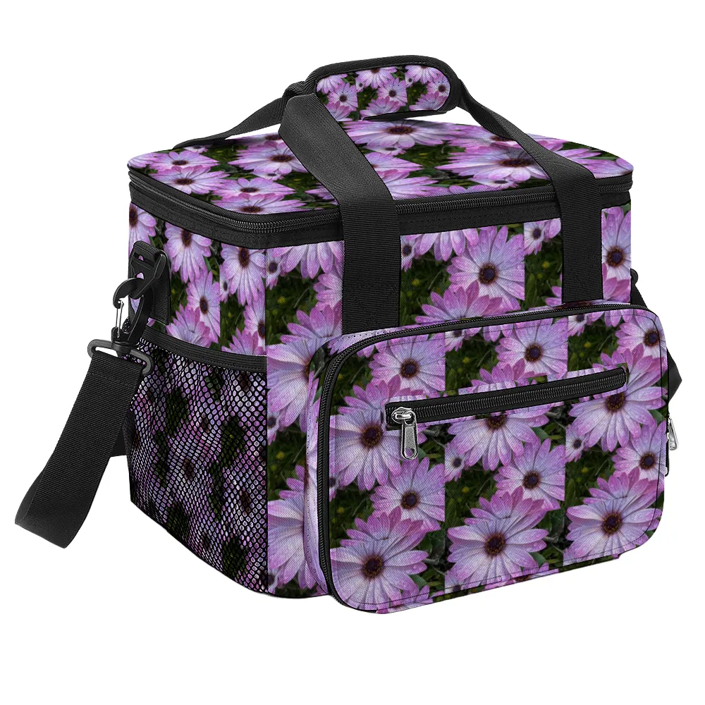 Purple Daisies Multi Function Large Waterproof Bag