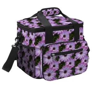Purple Daisies Multi Function Large Waterproof Bag