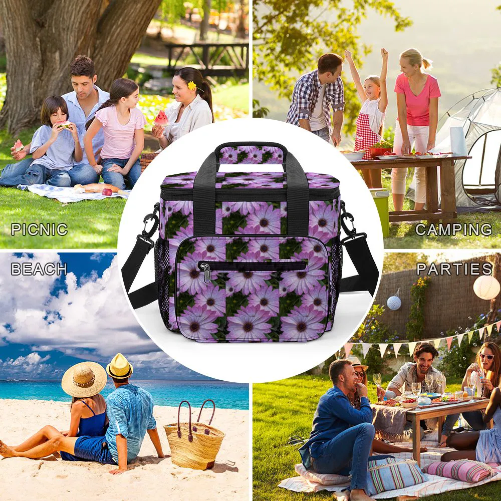 Purple Daisies Multi Function Large Waterproof Bag