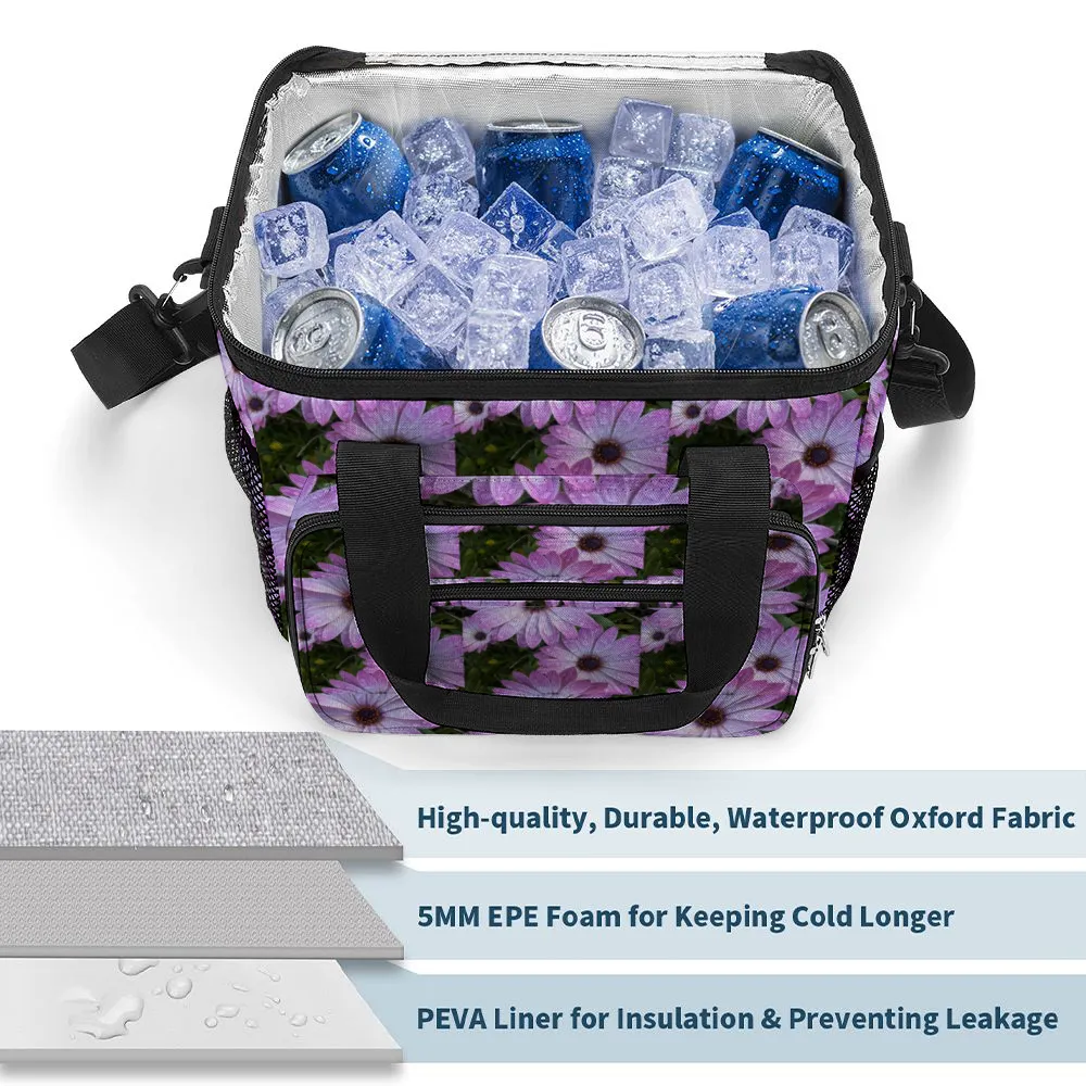 Purple Daisies Multi Function Large Waterproof Bag