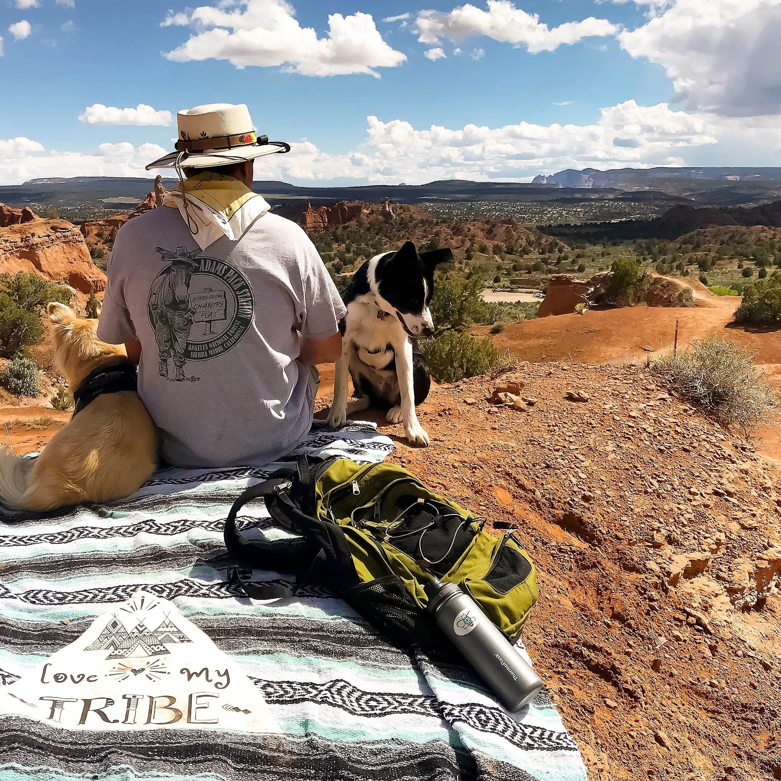 "Love My Tribe" - Mint Throw - Falza Mexican Blanket - Wholesale