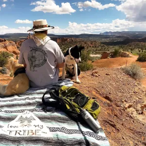 "Love My Tribe" - Mint Throw - Falza Mexican Blanket - Wholesale