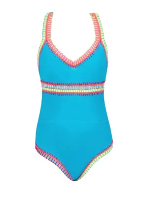Rainbow Embroidered One Piece