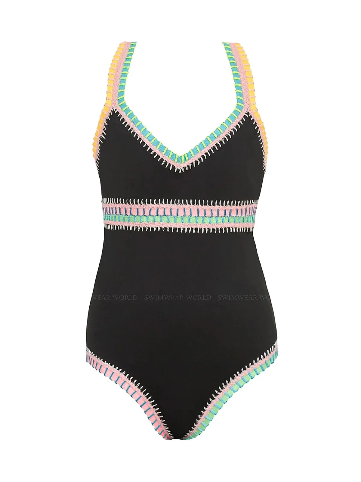 Rainbow Embroidered One Piece