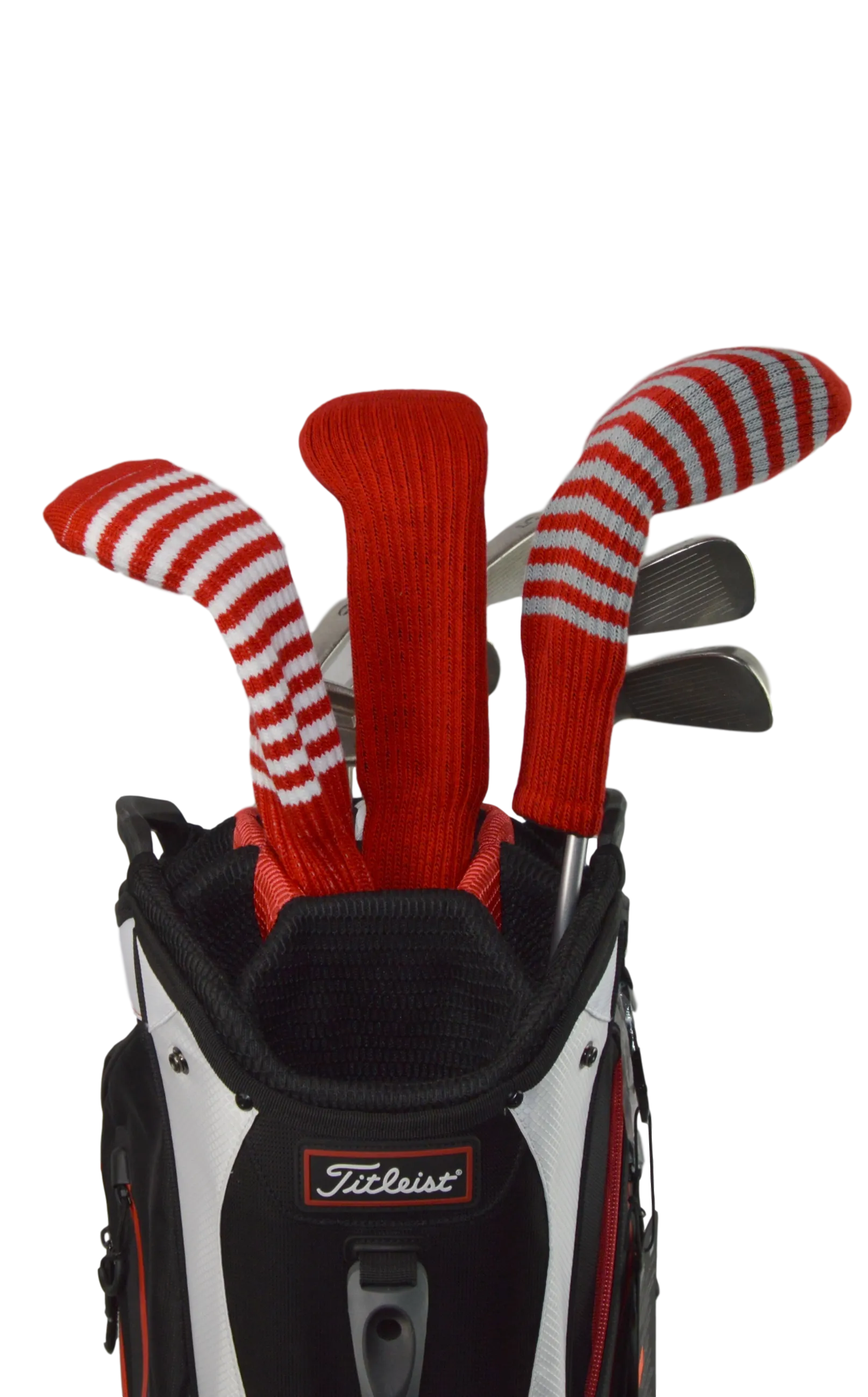 Red and Brown Club Sock Golf Headcover