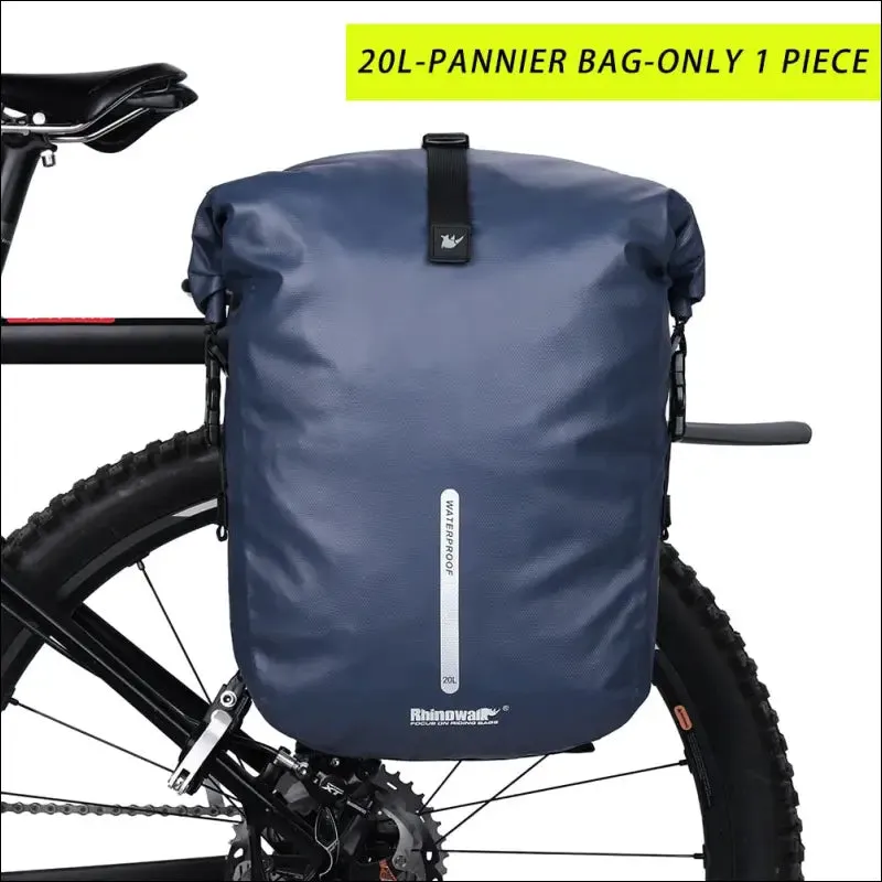 Rhinowalk 2021 bicycle bag&pannier fully waterproof 27l big bike bag capacity multifunctional rear