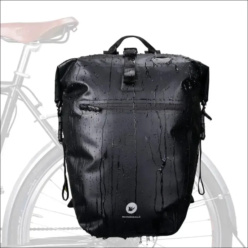 Rhinowalk 2021 bicycle bag&pannier fully waterproof 27l big bike bag capacity multifunctional rear