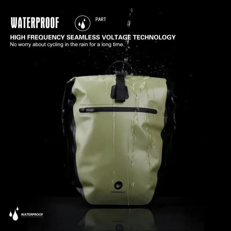 Rhinowalk 2021 bicycle bag&pannier fully waterproof 27l big bike bag capacity multifunctional rear