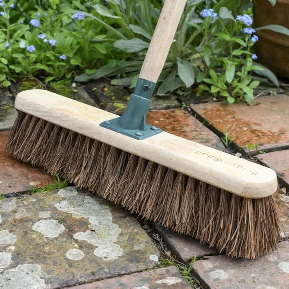 RHS Garden Broom with Bassine Bristles - Large Item