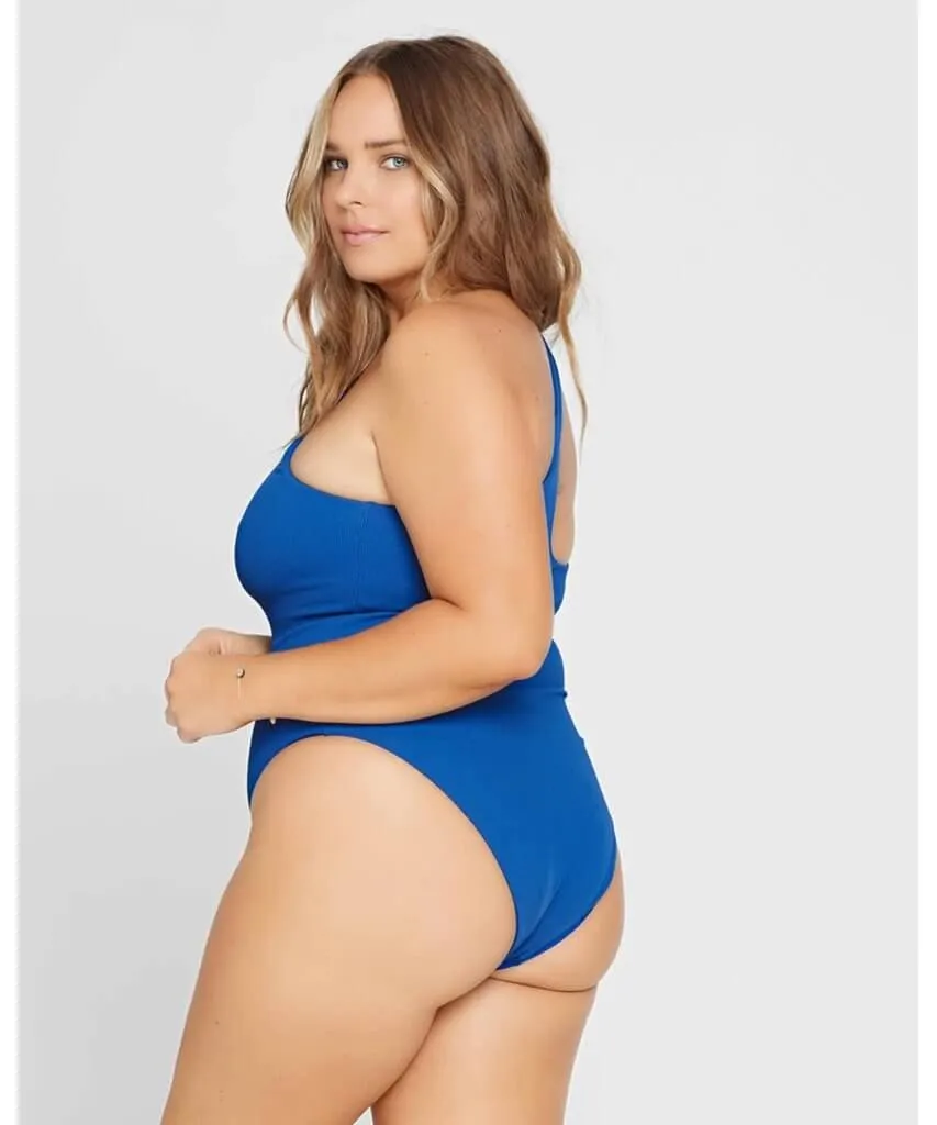 Ribbed Phoebe One Piece Classic Indigo