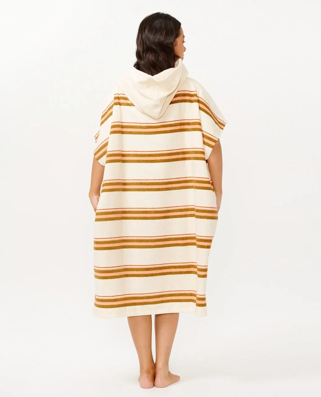 RIP CURL MIXED HOODED TOWEL - BRONZE