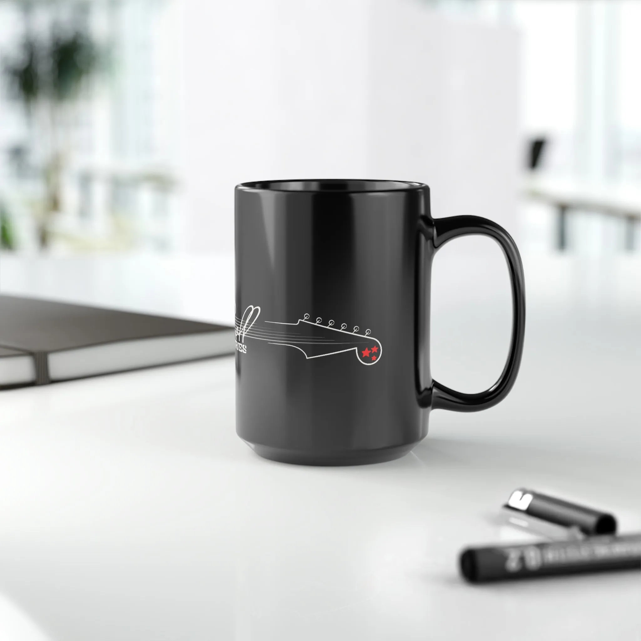Rock N Roll /Black Mug, 15oz
