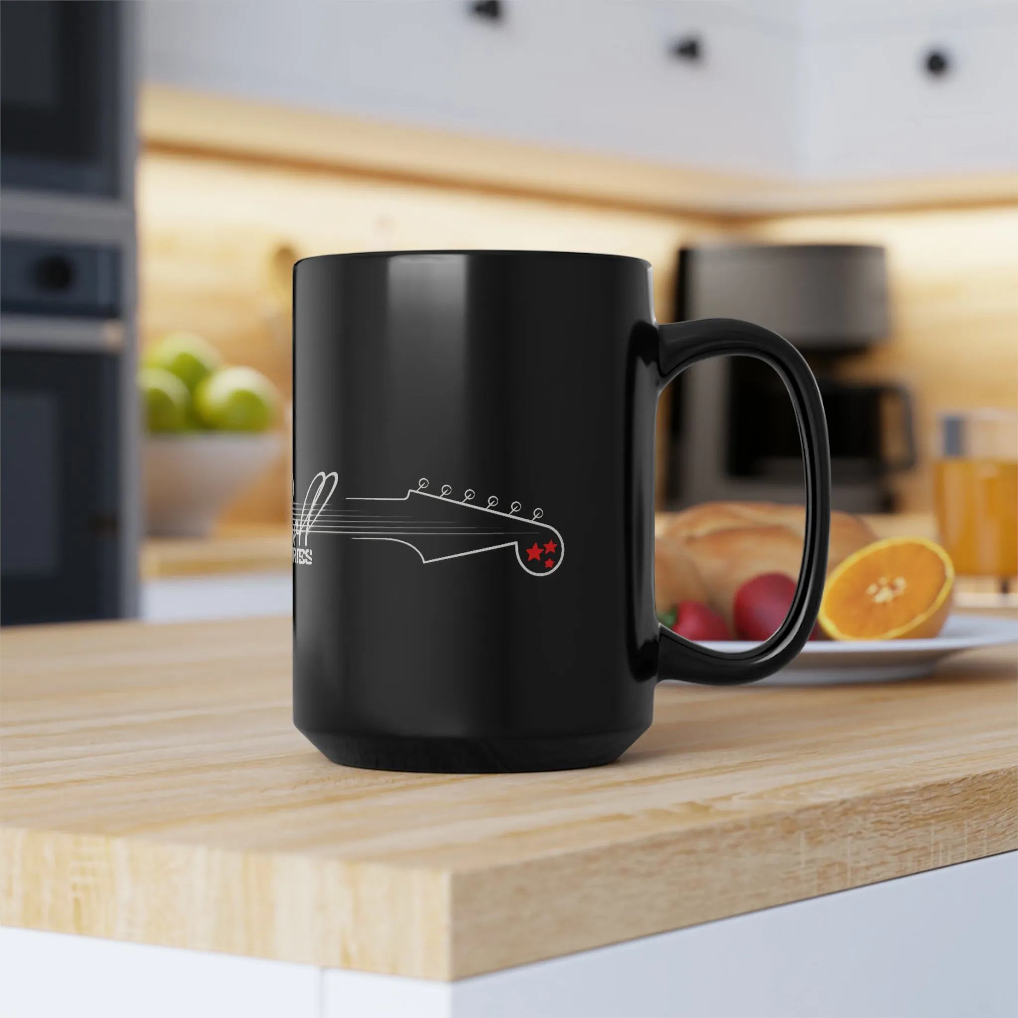 Rock N Roll /Black Mug, 15oz
