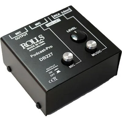 Rolls Corporation Podcast Pro Mic/Source Mixer Passive