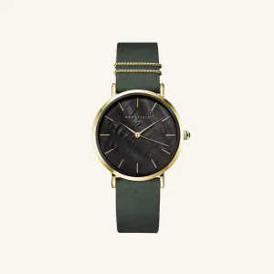 Rosefield West Village Elephant Grey Black MOP RosegoldLadies Watch